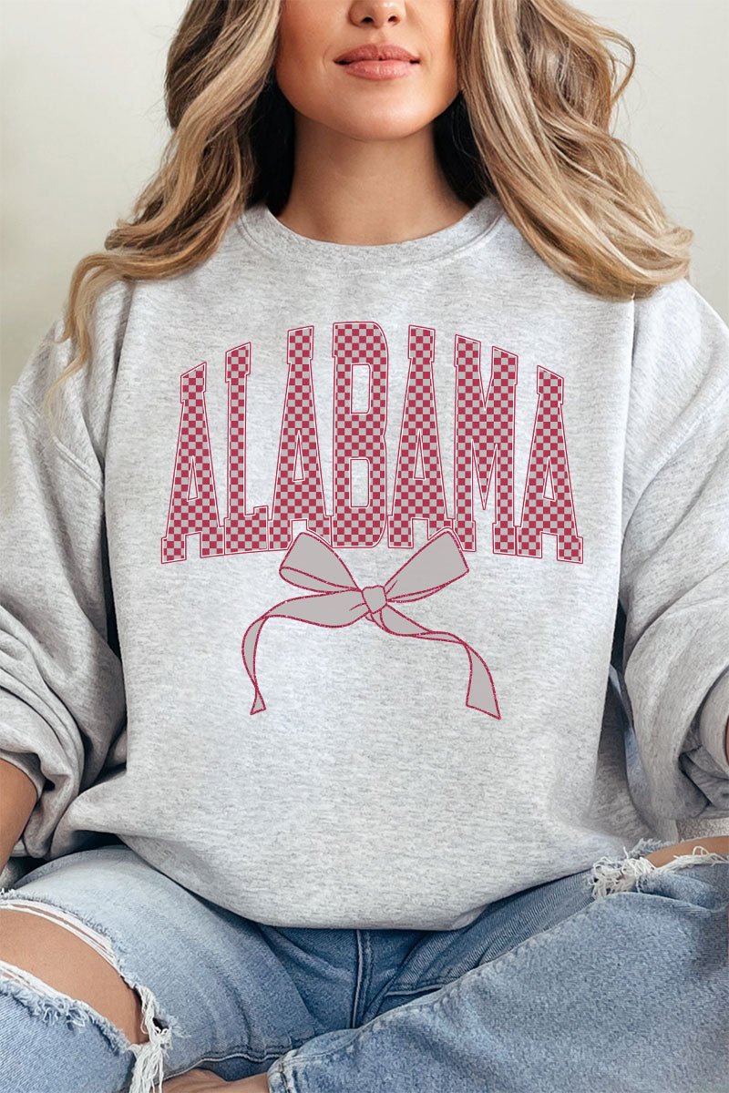 Checkered Coquette Alabama Unisex NuBlend Crew Sweatshirt - Wholesale Accessory Market