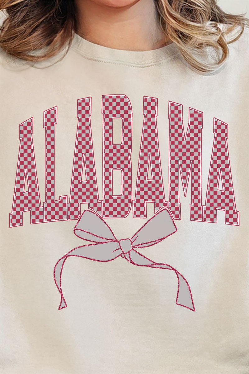 Checkered Coquette Alabama Unisex NuBlend Crew Sweatshirt - Wholesale Accessory Market