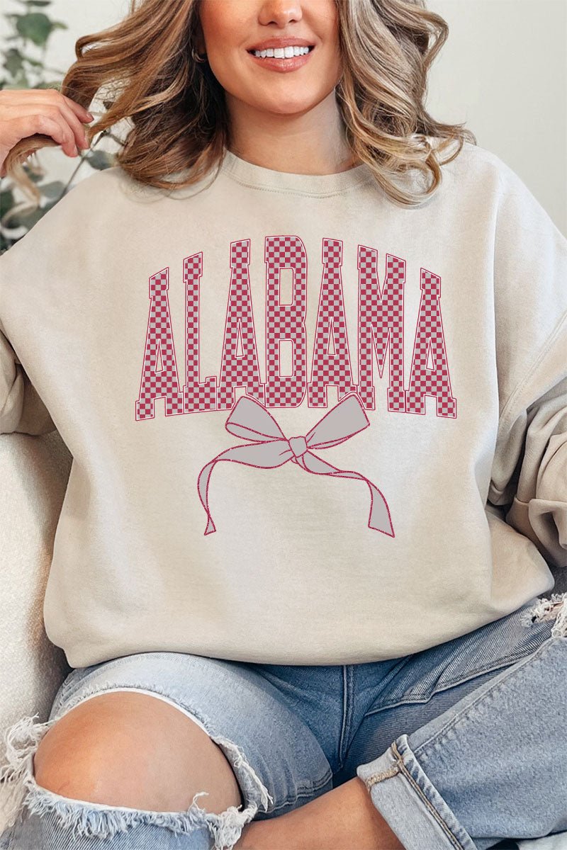 Checkered Coquette Alabama Unisex NuBlend Crew Sweatshirt - Wholesale Accessory Market