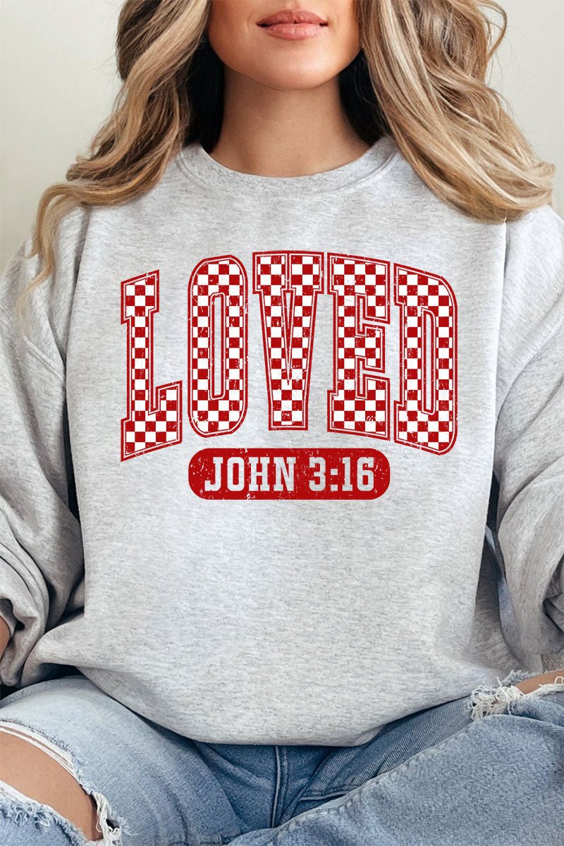 Checkered Love Unisex NuBlend Crew Sweatshirt - Wholesale Accessory Market