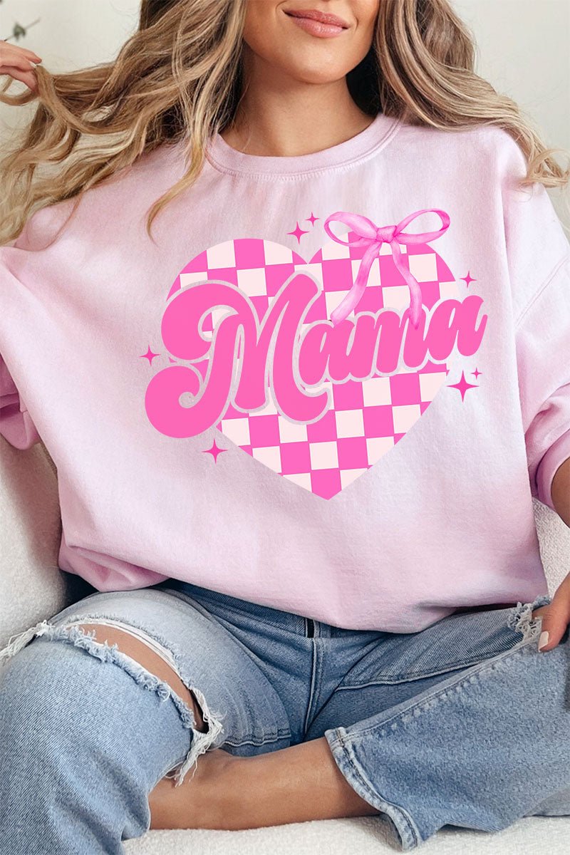Checkered Love Mama Unisex NuBlend Crew Sweatshirt - Wholesale Accessory Market