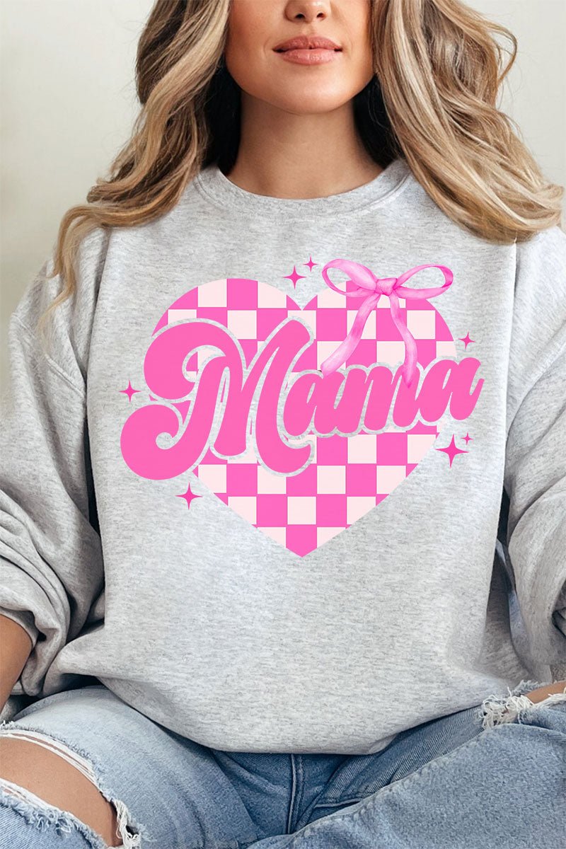 Checkered Love Mama Unisex NuBlend Crew Sweatshirt - Wholesale Accessory Market