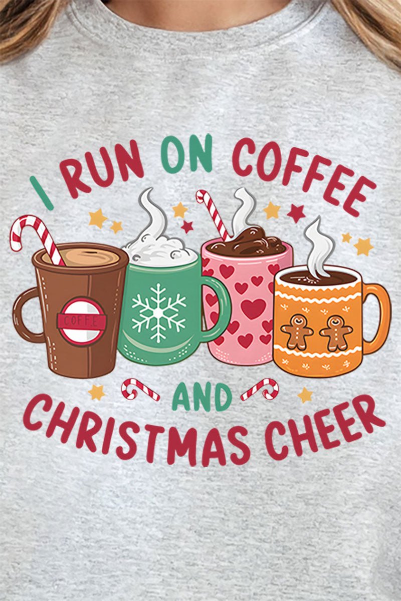 Coffee And Christmas Cheer Unisex NuBlend Crew Sweatshirt - Wholesale Accessory Market