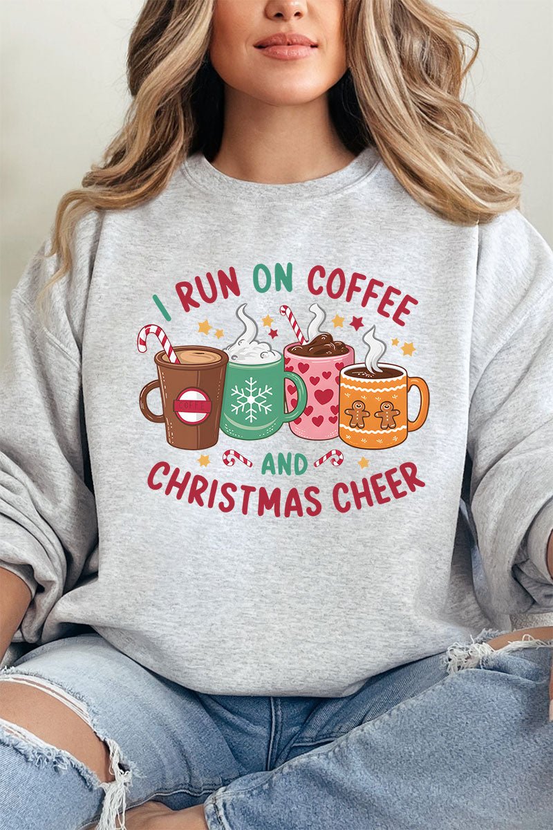 Coffee And Christmas Cheer Unisex NuBlend Crew Sweatshirt - Wholesale Accessory Market