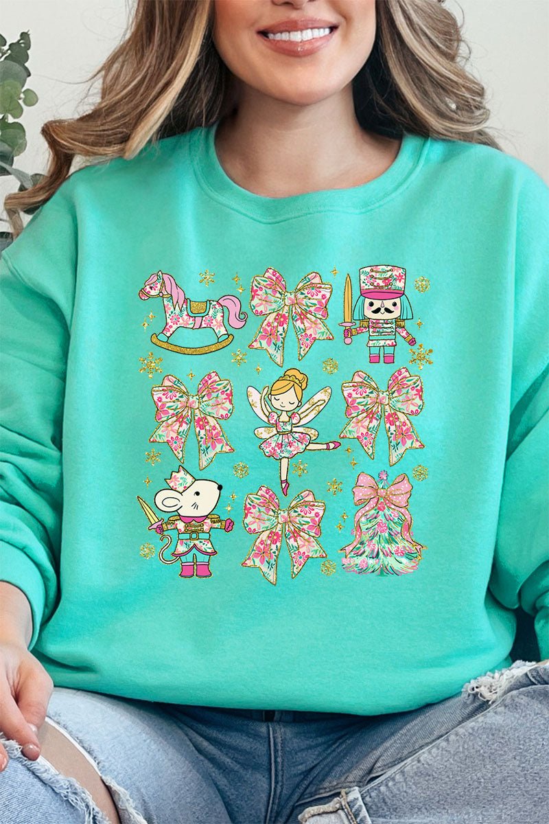 Collage Nutcracker Preppy Blossom Unisex NuBlend Crew Sweatshirt - Wholesale Accessory Market