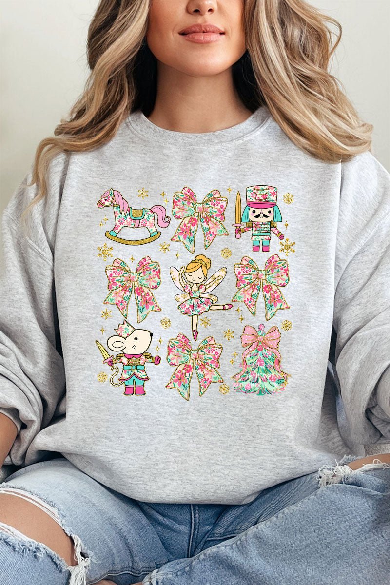 Collage Nutcracker Preppy Blossom Unisex NuBlend Crew Sweatshirt - Wholesale Accessory Market