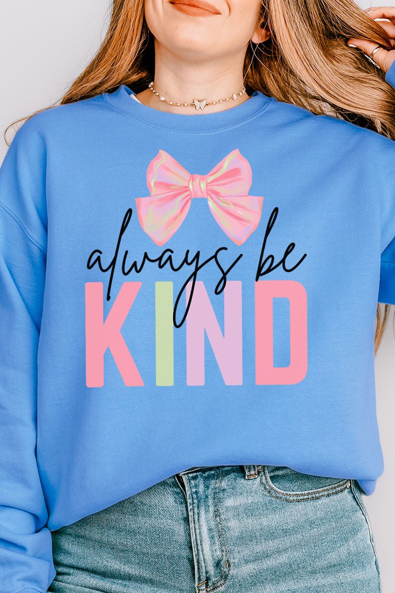 Coquette Always Be Kind Unisex NuBlend Crew Sweatshirt - Wholesale Accessory Market