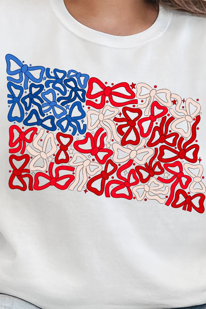 Coquette Collage American Flag Unisex NuBlend Crew Sweatshirt - Wholesale Accessory Market