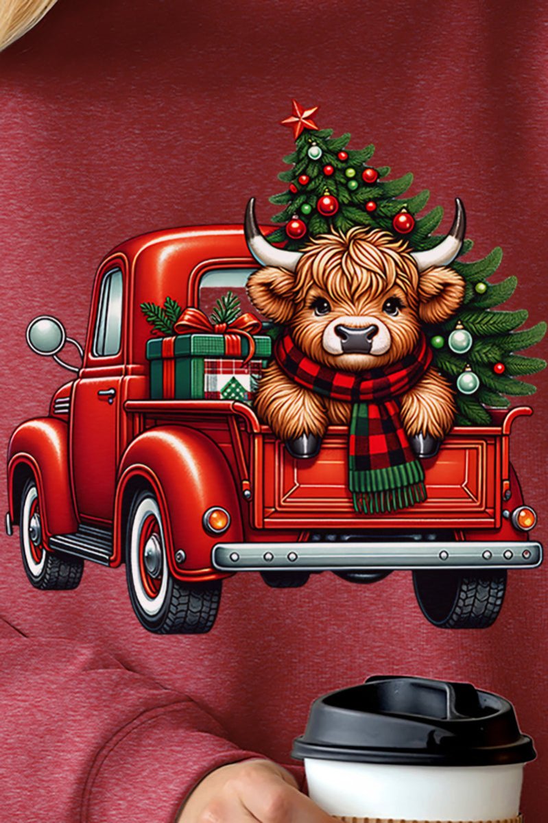 Cowbell Truck Christmas Unisex NuBlend Crew Sweatshirt - Wholesale Accessory Market