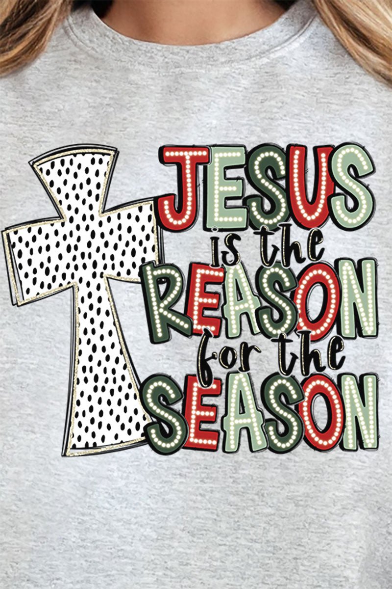 Cross Jesus Is The Reason For The Season Unisex NuBlend Crew Sweatshirt - Wholesale Accessory Market