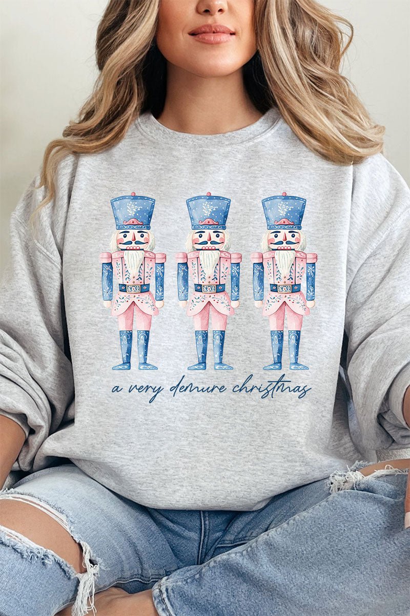 Demure Christmas Nutcracker Unisex NuBlend Crew Sweatshirt - Wholesale Accessory Market