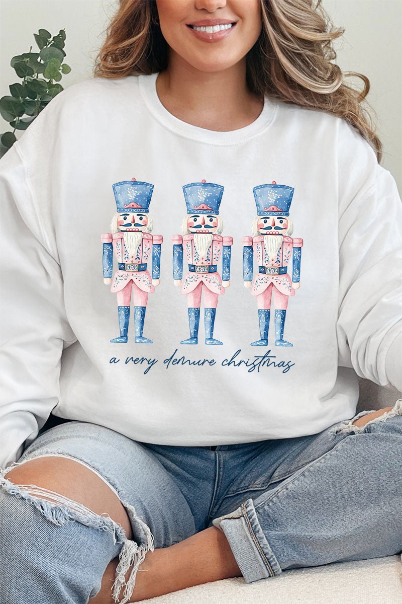 Demure Christmas Nutcracker Unisex NuBlend Crew Sweatshirt - Wholesale Accessory Market
