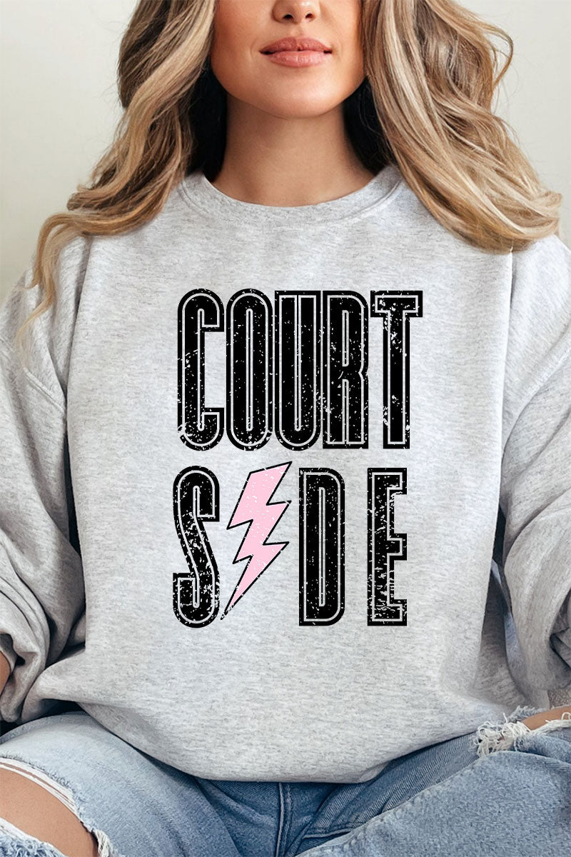 Distressed Courtside Unisex NuBlend Crew Sweatshirt - Wholesale Accessory Market