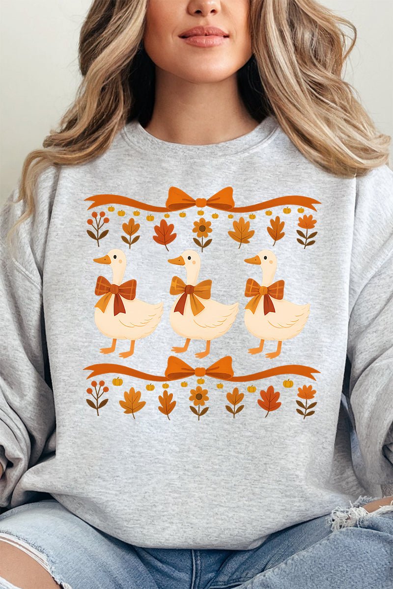 Fall Geese Girls Unisex NuBlend Crew Sweatshirt - Wholesale Accessory Market