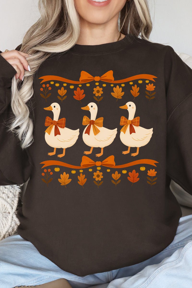 Fall Geese Girls Unisex NuBlend Crew Sweatshirt - Wholesale Accessory Market
