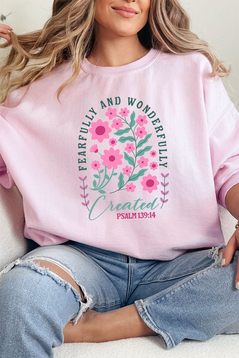 Fearfully And Wonderfully Created Unisex NuBlend Crew Sweatshirt - Wholesale Accessory Market