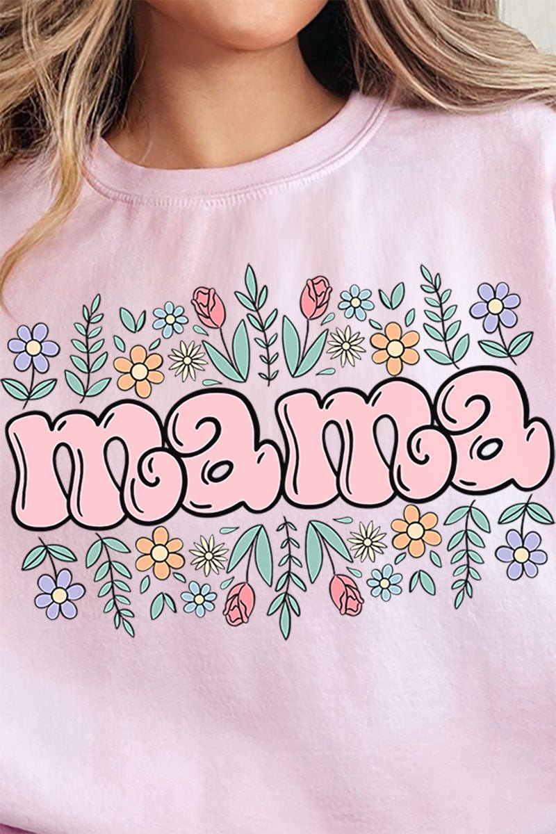 Floral Bubble Mama Unisex NuBlend Crew Sweatshirt - Wholesale Accessory Market