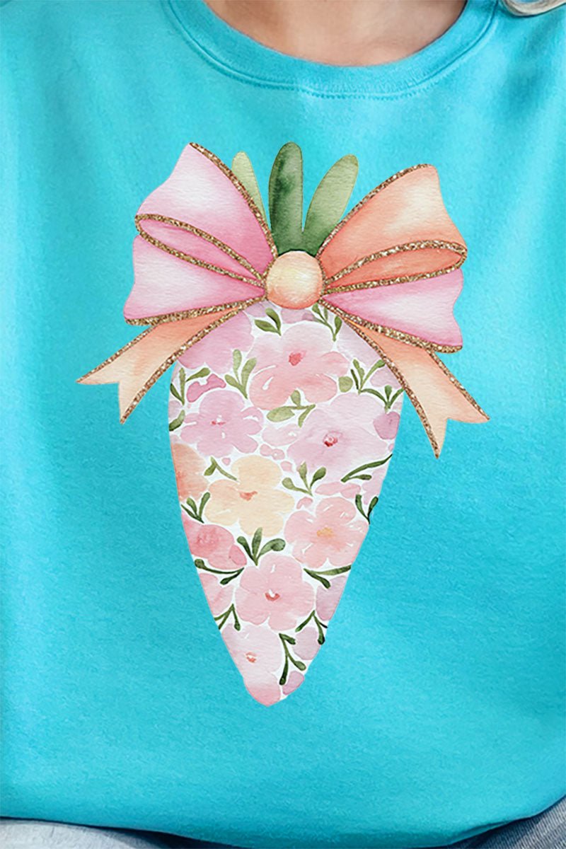 Floral Spring Carrot Unisex NuBlend Crew Sweatshirt - Wholesale Accessory Market