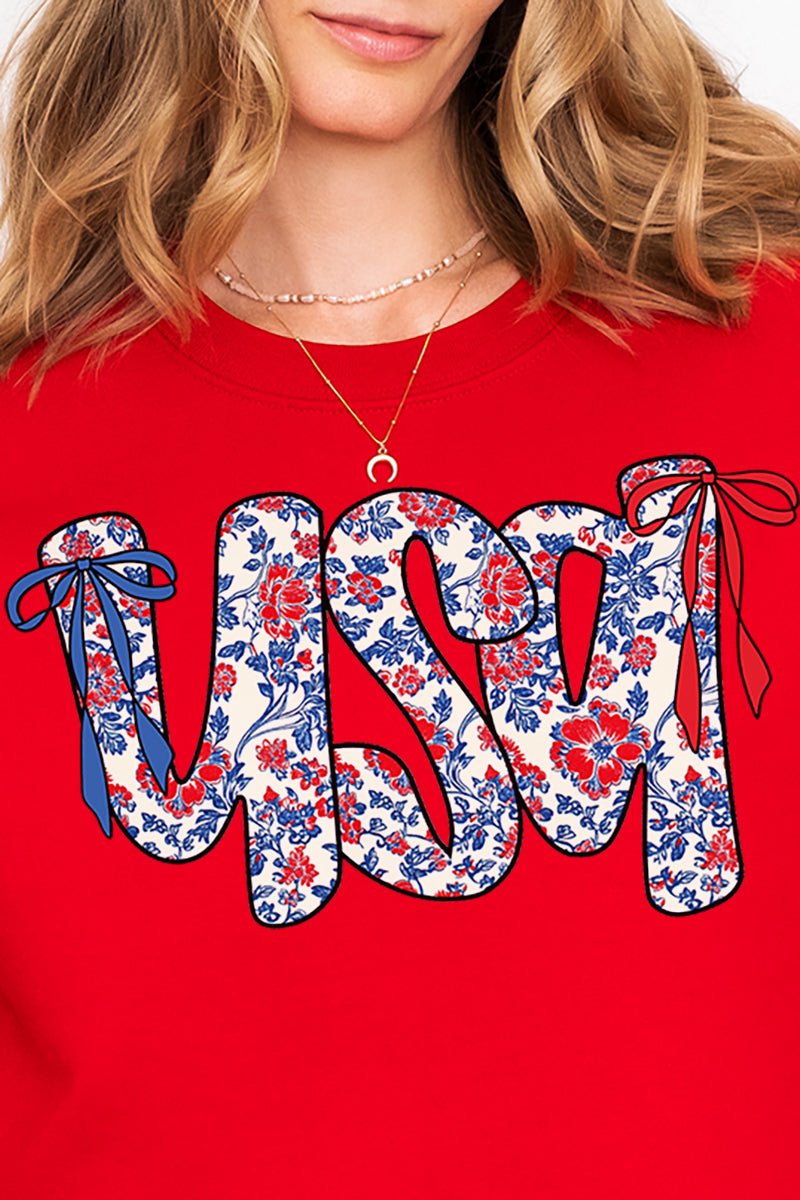 Floral USA Unisex NuBlend Crew Sweatshirt - Wholesale Accessory Market