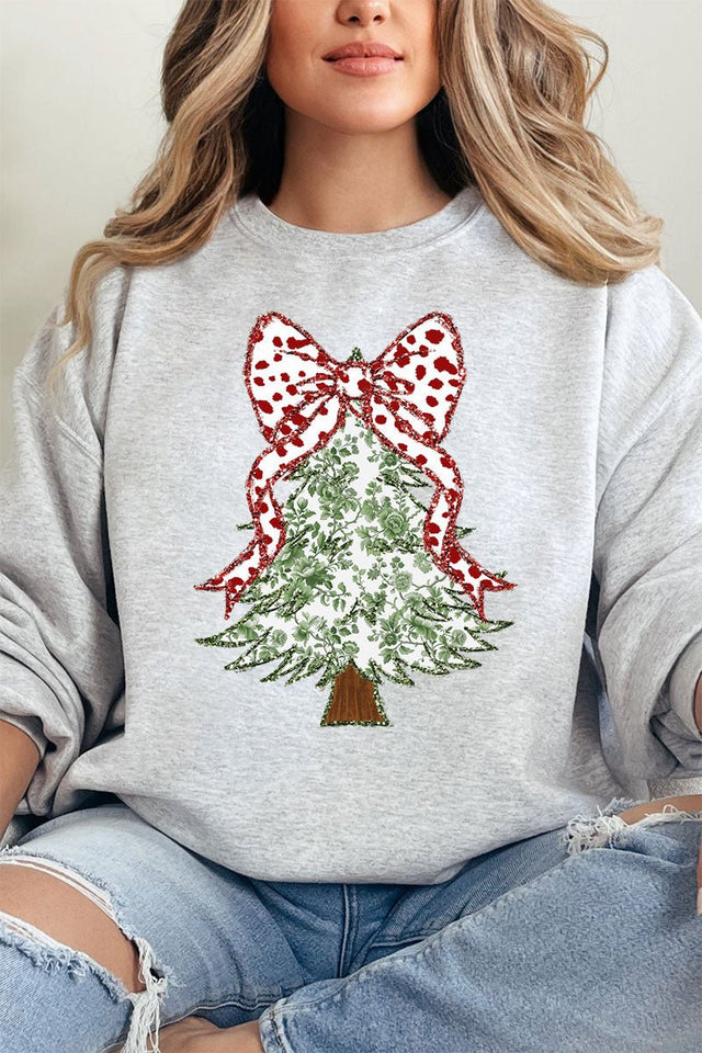 Green Chinoiserie Tree Unisex NuBlend Crew Sweatshirt - Wholesale Accessory Market