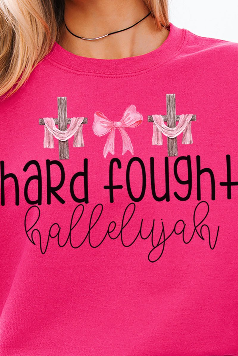 Hard Fought Hallelujah Unisex NuBlend Crew Sweatshirt - Wholesale Accessory Market