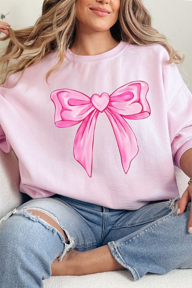 Heartstrings Coquette Bow Unisex NuBlend Crew Sweatshirt - Wholesale Accessory Market