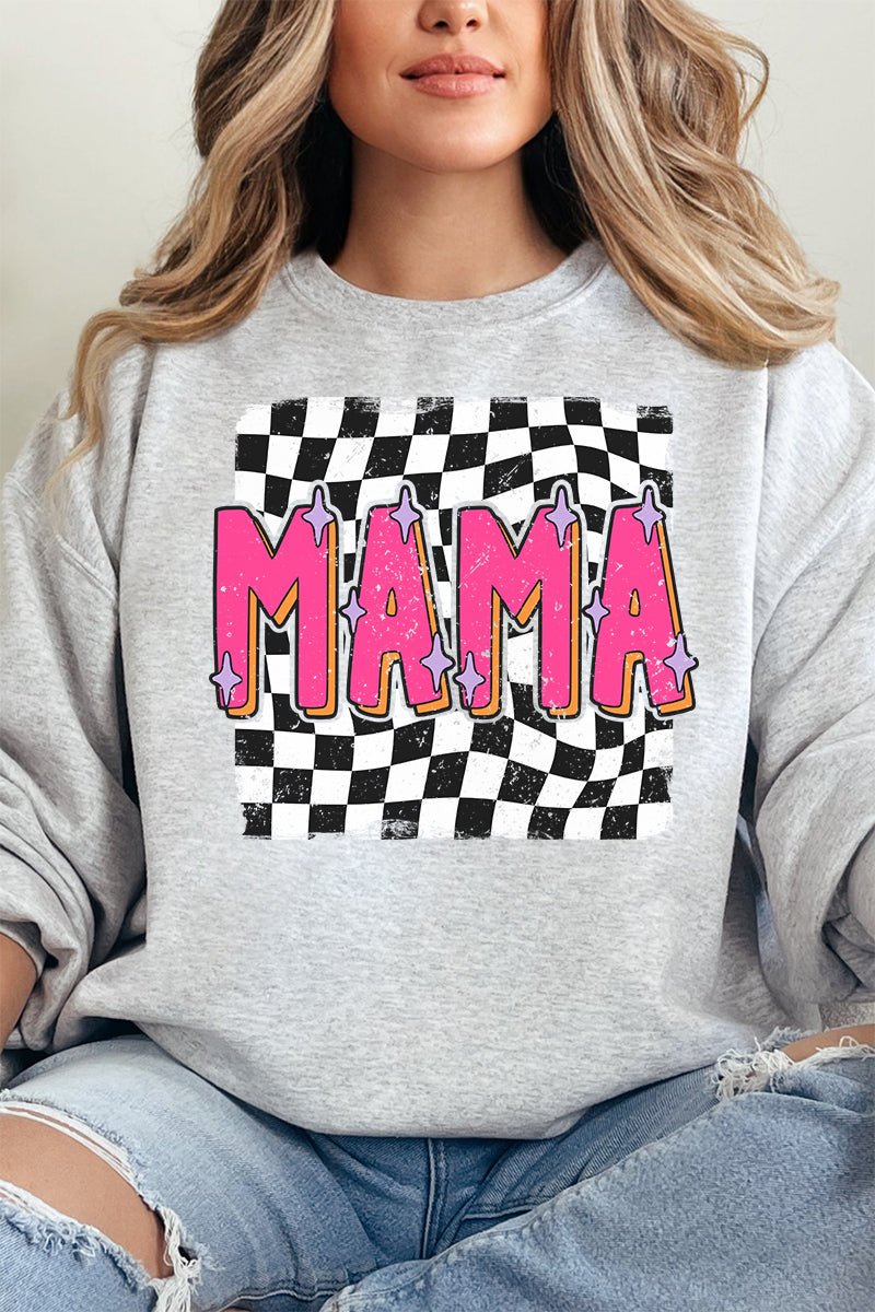 Hot Pink 90s Mama Unisex NuBlend Crew Sweatshirt - Wholesale Accessory Market