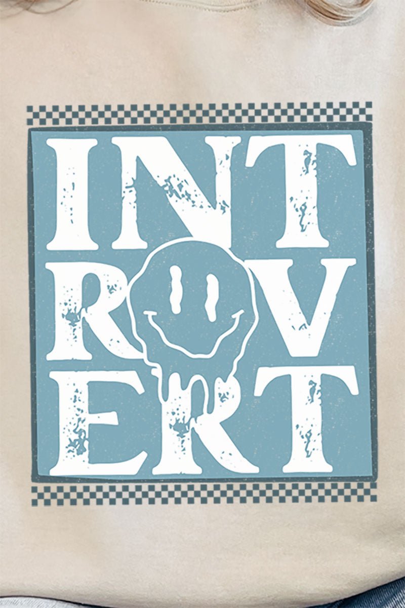 Introvert Checkered Unisex NuBlend Crew Sweatshirt - Wholesale Accessory Market