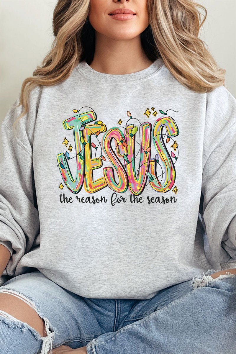 Jesus Is The Reason For The Season Unisex NuBlend Crew Sweatshirt - Wholesale Accessory Market