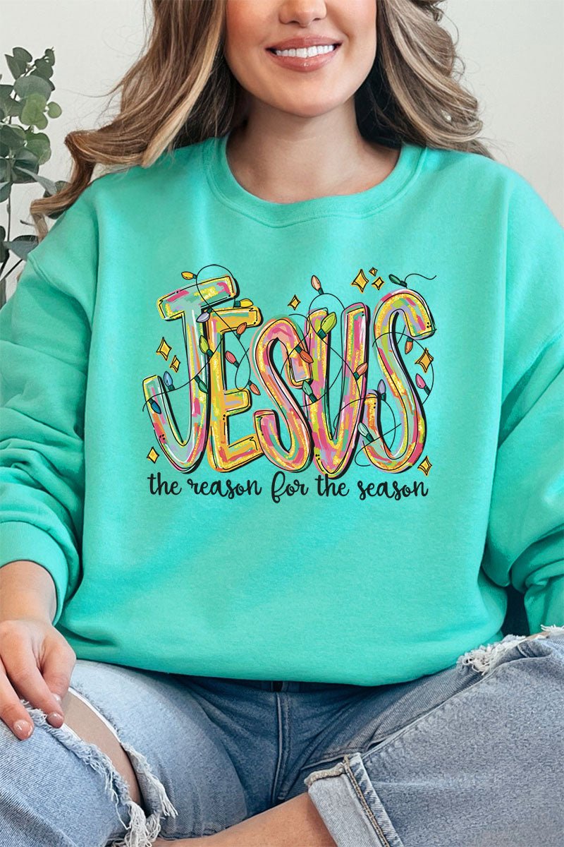 Jesus Is The Reason For The Season Unisex NuBlend Crew Sweatshirt - Wholesale Accessory Market
