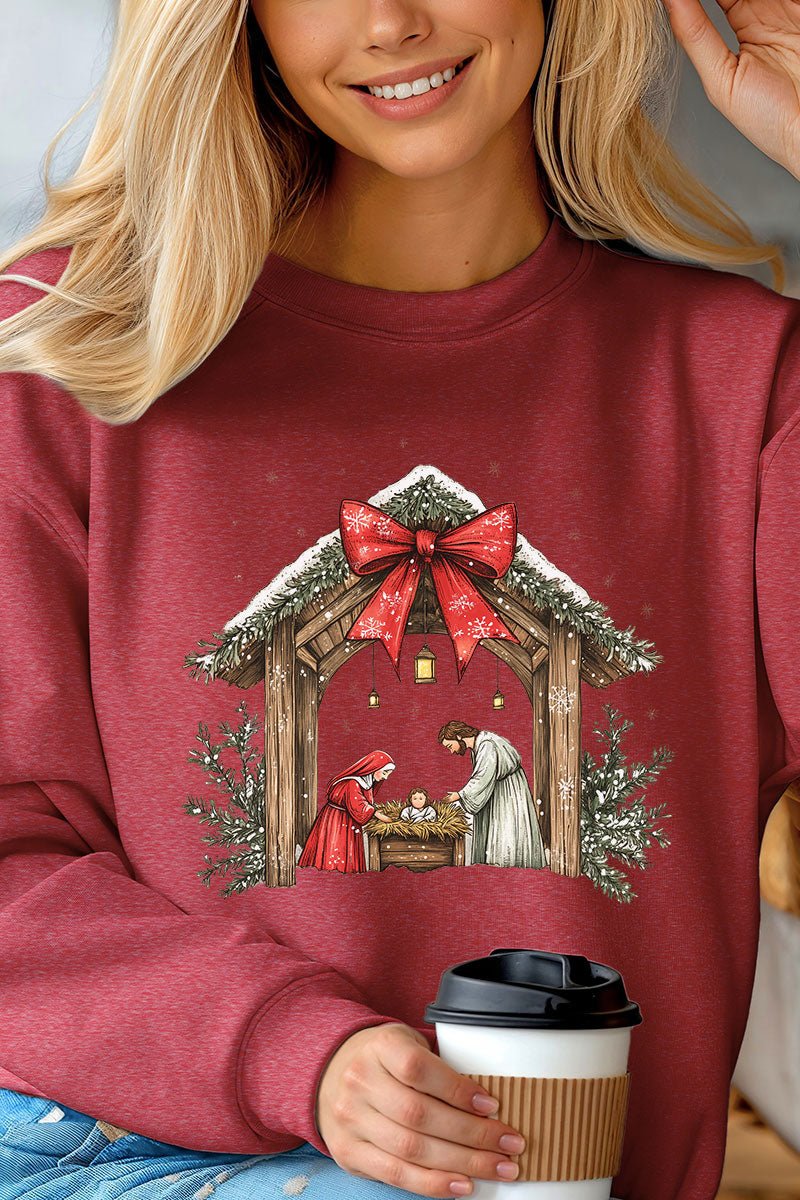 Jesus Nativity Unisex NuBlend Crew Sweatshirt - Wholesale Accessory Market