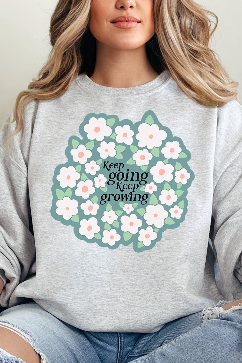 Keep Going Keep Growing Unisex NuBlend Crew Sweatshirt - Wholesale Accessory Market