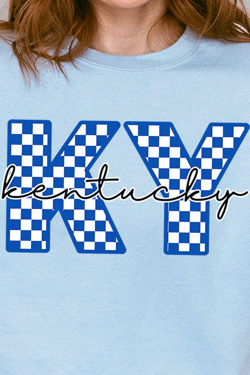 Kentucky Checkered Unisex NuBlend Crew Sweatshirt - Wholesale Accessory Market