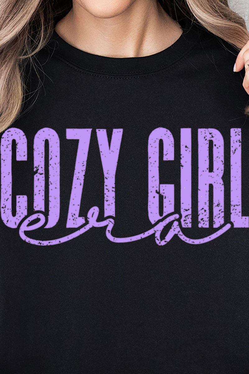 Lavender Cozy Girl Era Unisex NuBlend Crew Sweatshirt - Wholesale Accessory Market