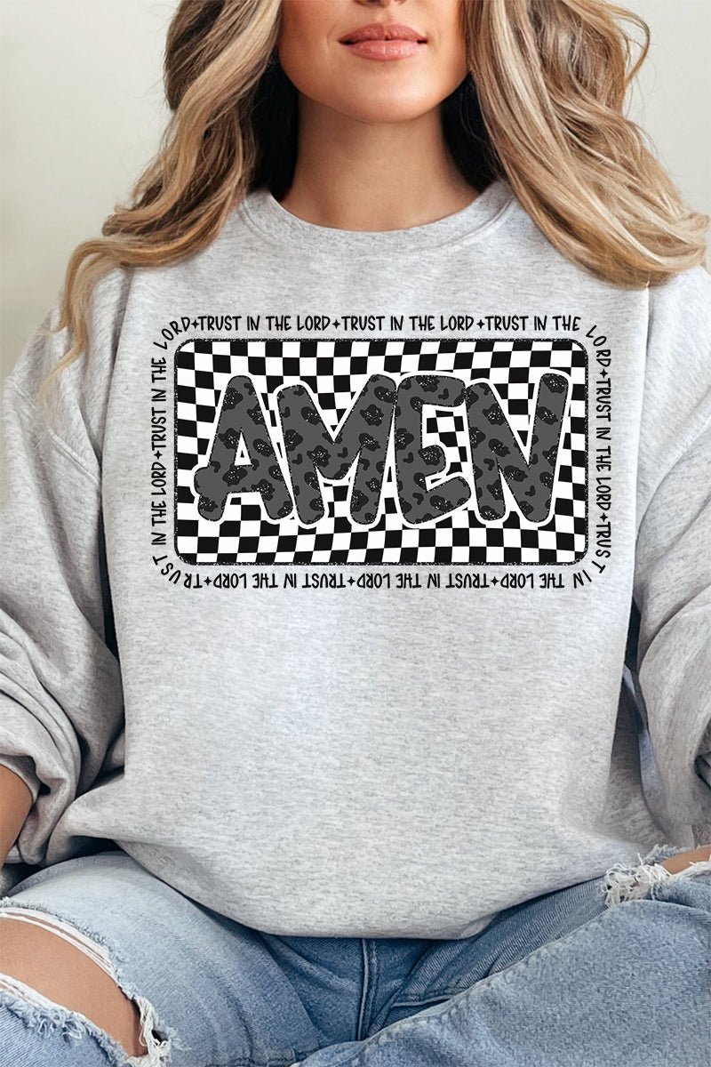 Leopard Luxe Amen Unisex NuBlend Crew Sweatshirt - Wholesale Accessory Market