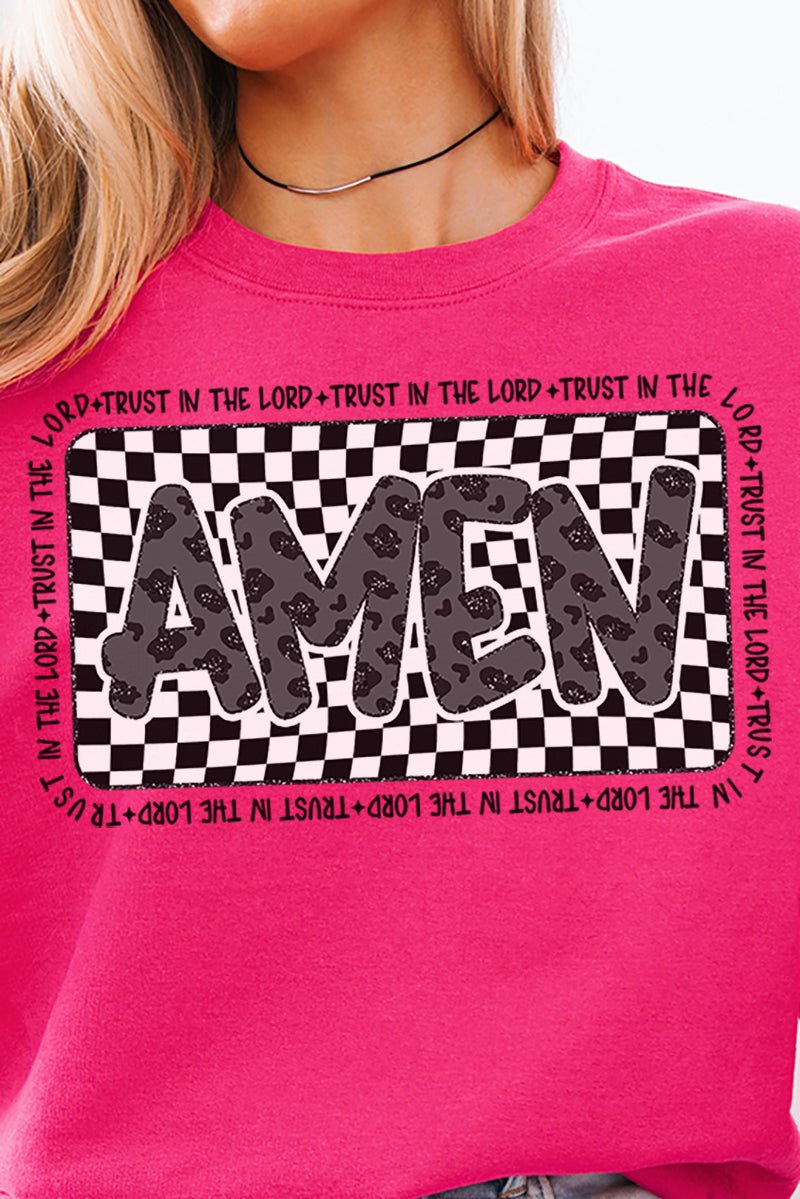 Leopard Luxe Amen Unisex NuBlend Crew Sweatshirt - Wholesale Accessory Market