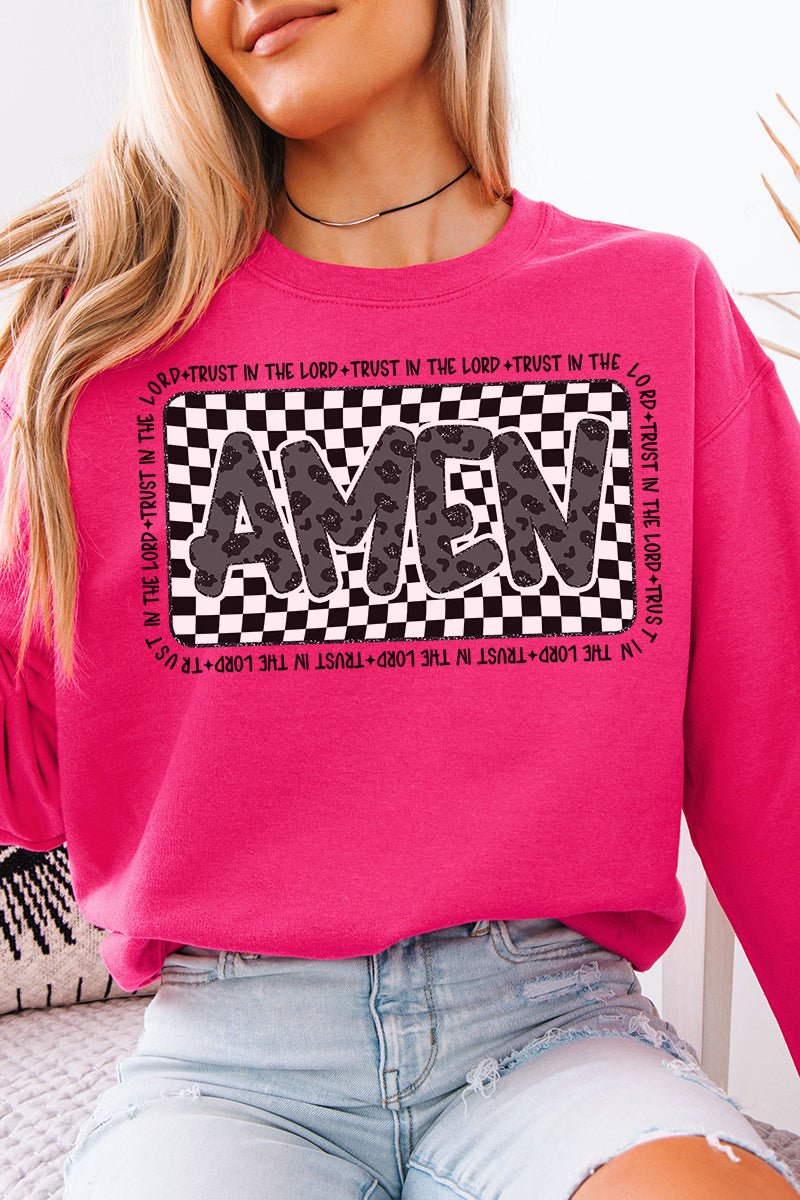 Leopard Luxe Amen Unisex NuBlend Crew Sweatshirt - Wholesale Accessory Market