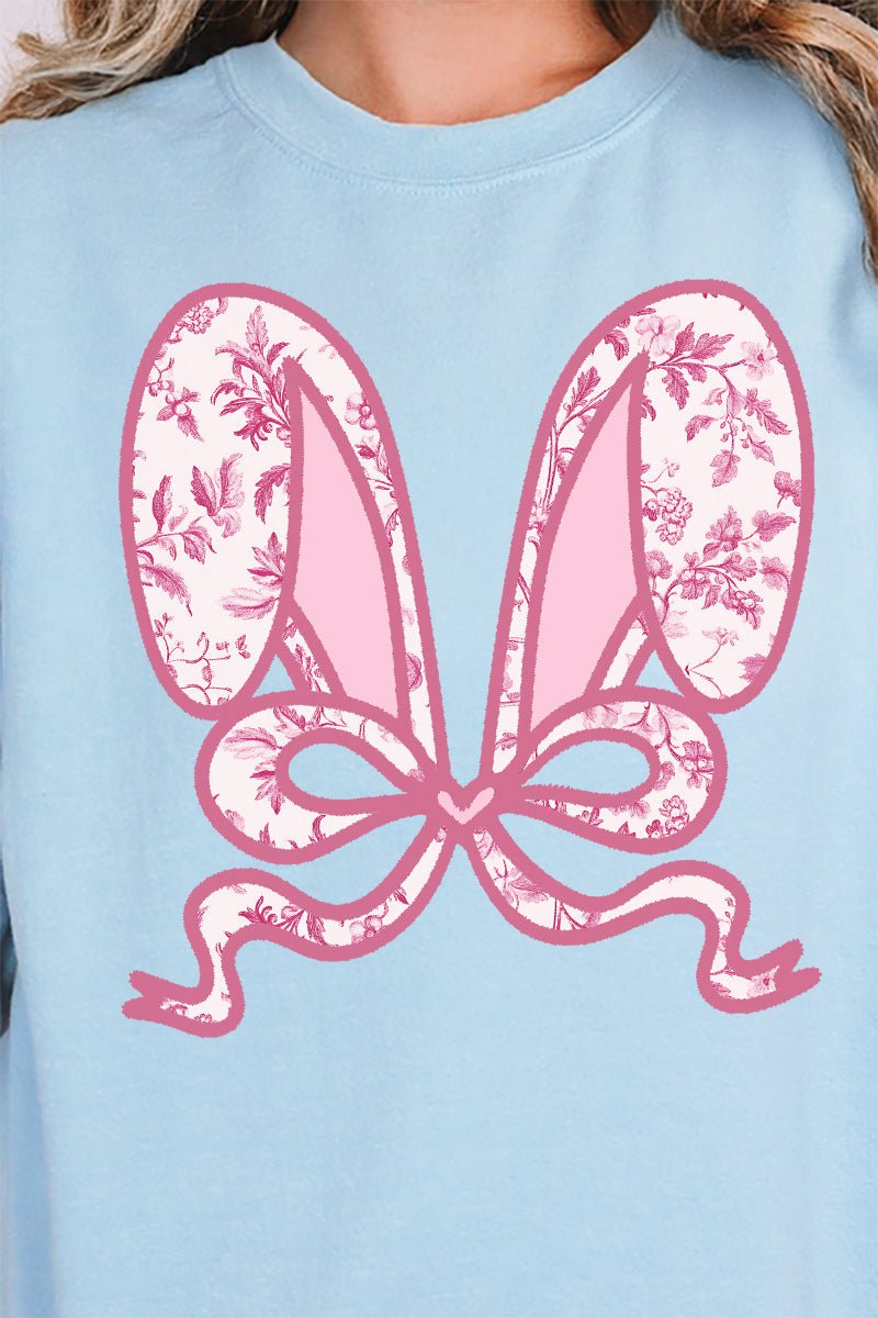 Mauve Chinoiserie Bunny Ears Unisex NuBlend Crew Sweatshirt - Wholesale Accessory Market