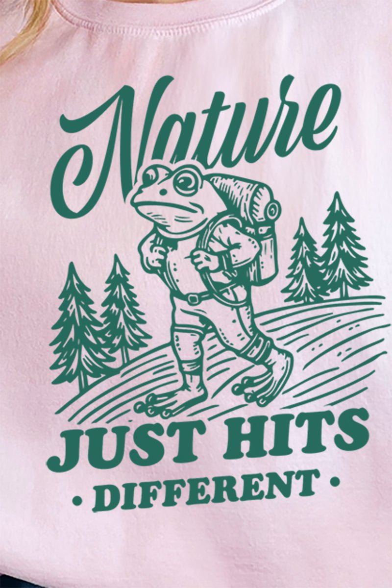 Nature Hits Different Unisex NuBlend Crew Sweatshirt - Wholesale Accessory Market