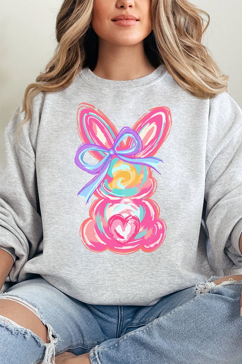 Neon Bunny Bow Unisex NuBlend Crew Sweatshirt - Wholesale Accessory Market