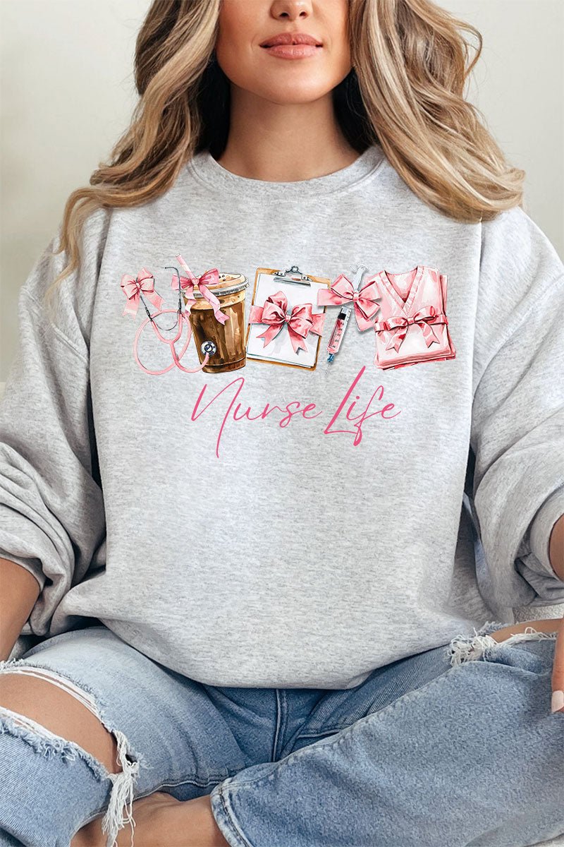 Nurse Life Coquette Bow Unisex NuBlend Crew Sweatshirt - Wholesale Accessory Market