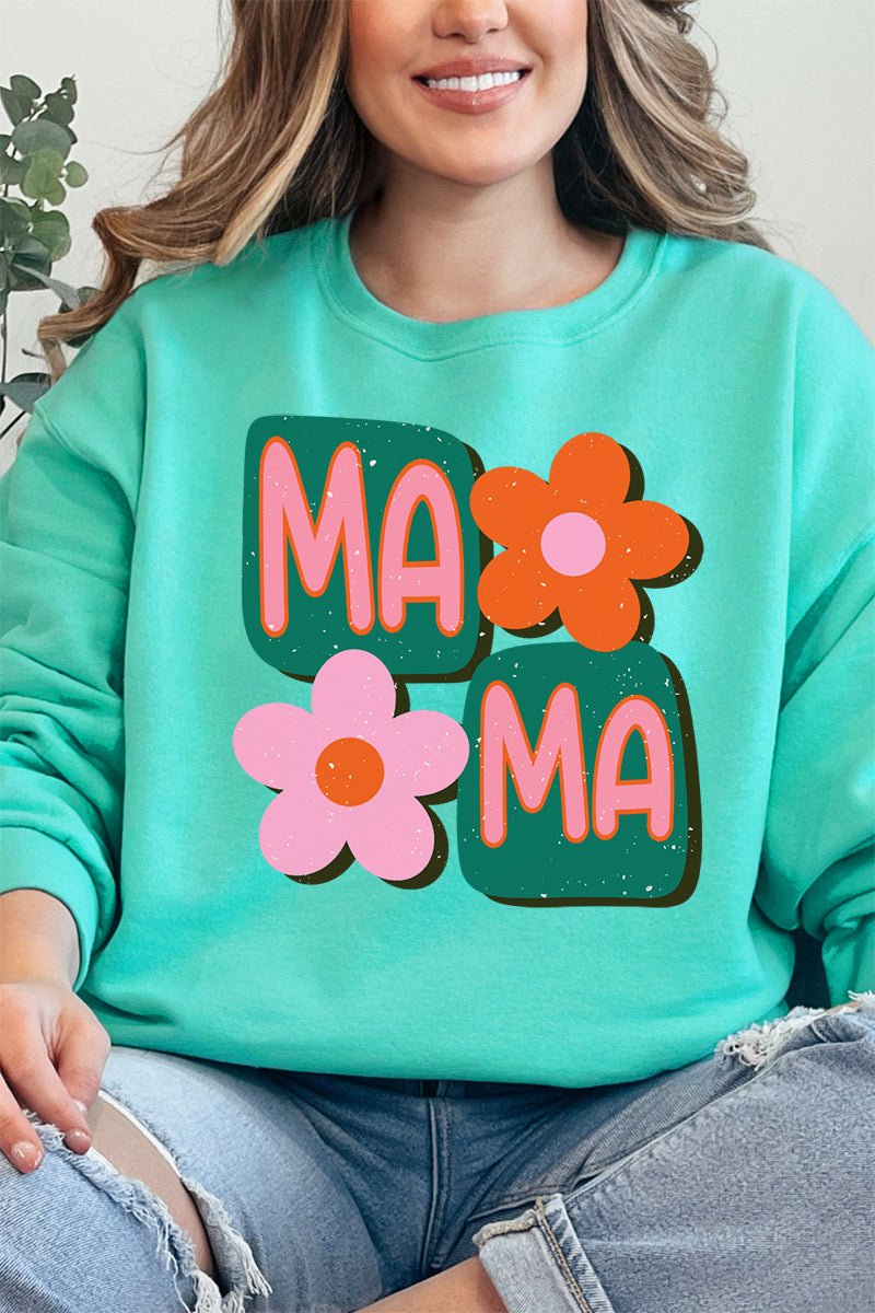 Orange Groovy Mama Unisex NuBlend Crew Sweatshirt - Wholesale Accessory Market