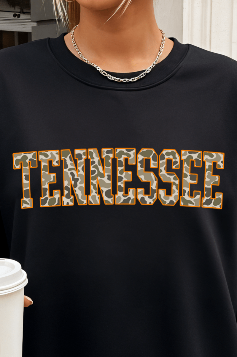 Orange Tennessee Camo Unisex NuBlend Crew Sweatshirt - Wholesale Accessory Market