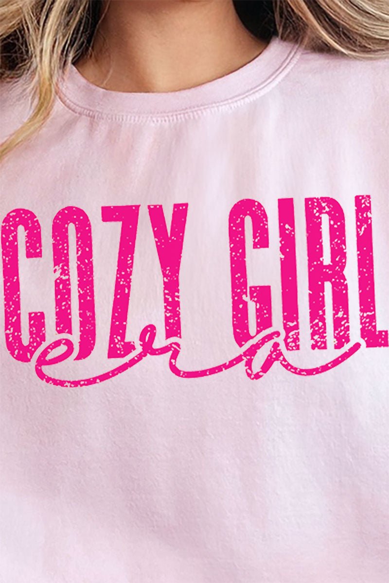 Pink Cozy Girl Era Unisex NuBlend Crew Sweatshirt - Wholesale Accessory Market