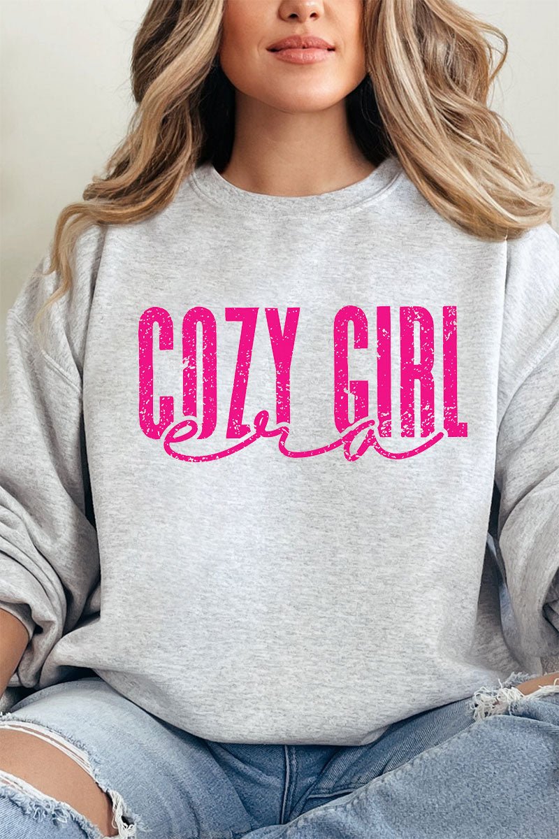 Pink Cozy Girl Era Unisex NuBlend Crew Sweatshirt - Wholesale Accessory Market