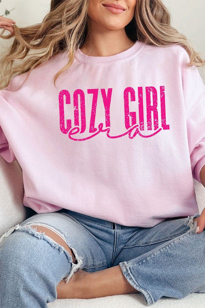 Pink Cozy Girl Era Unisex NuBlend Crew Sweatshirt - Wholesale Accessory Market