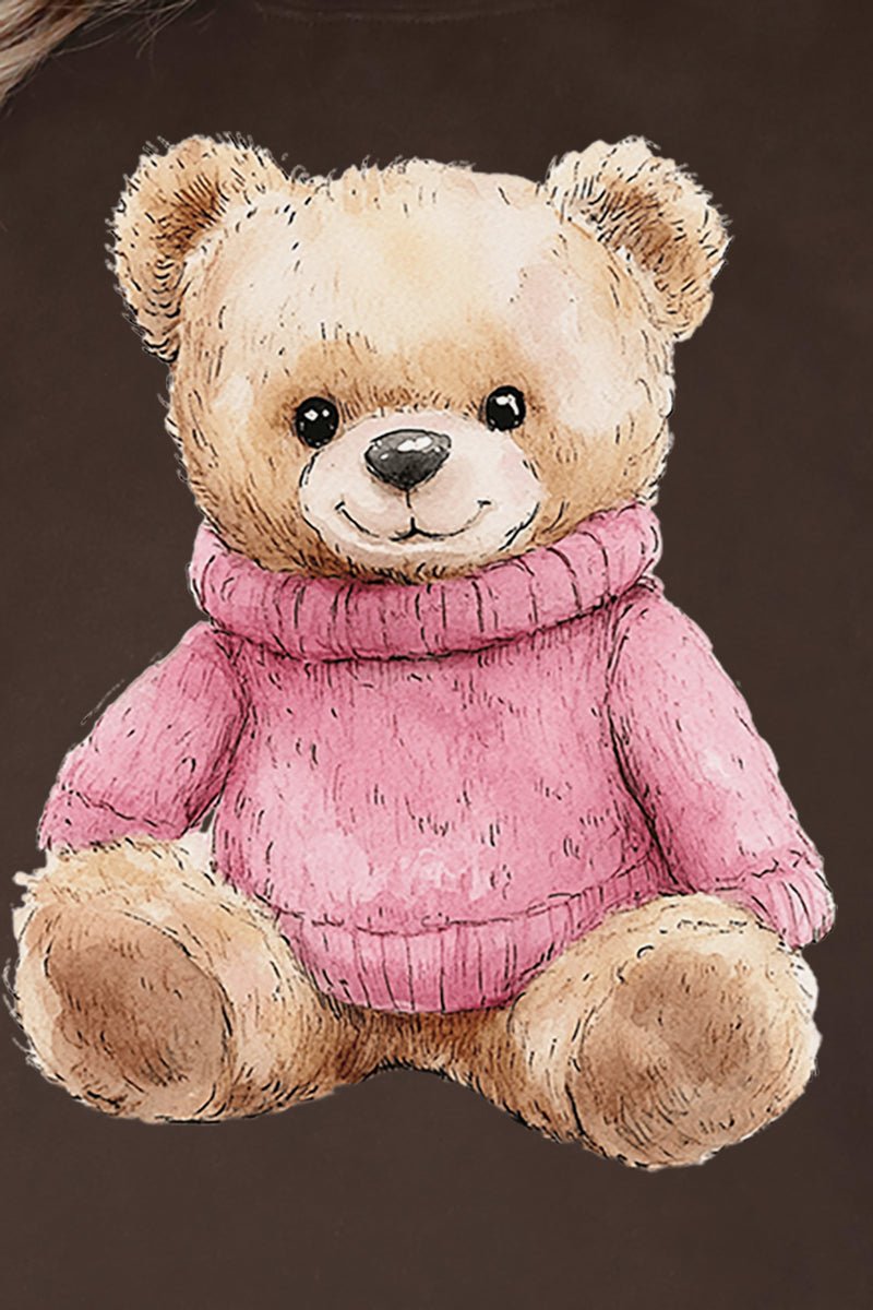 Pink Vintage Teddy Bear Unisex NuBlend Crew Sweatshirt - Wholesale Accessory Market