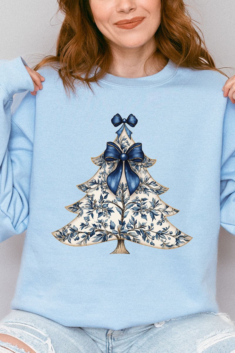 Porcelain Petals Tree Unisex NuBlend Crew Sweatshirt - Wholesale Accessory Market