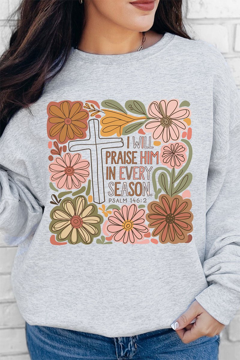 Praise Him In Every Season Unisex NuBlend Crew Sweatshirt - Wholesale Accessory Market