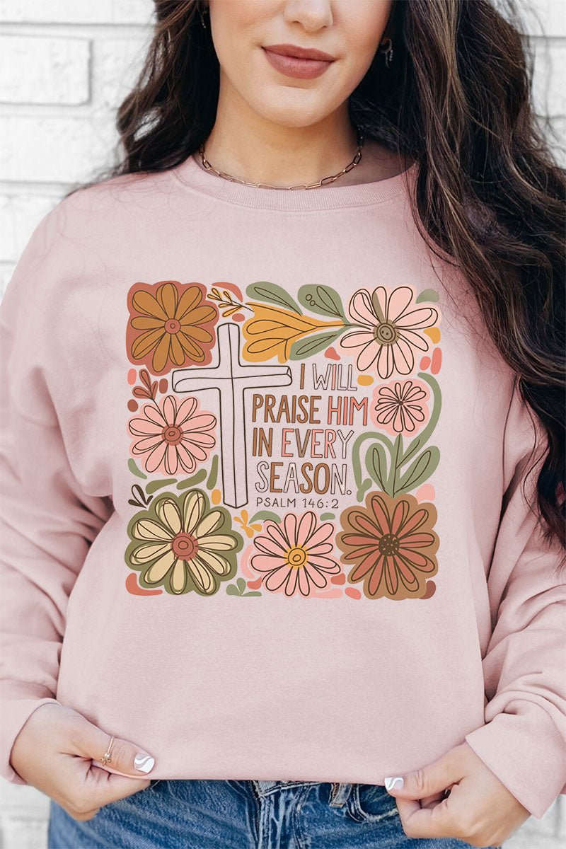 Praise Him In Every Season Unisex NuBlend Crew Sweatshirt - Wholesale Accessory Market